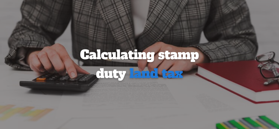 Calculating stamp duty land tax